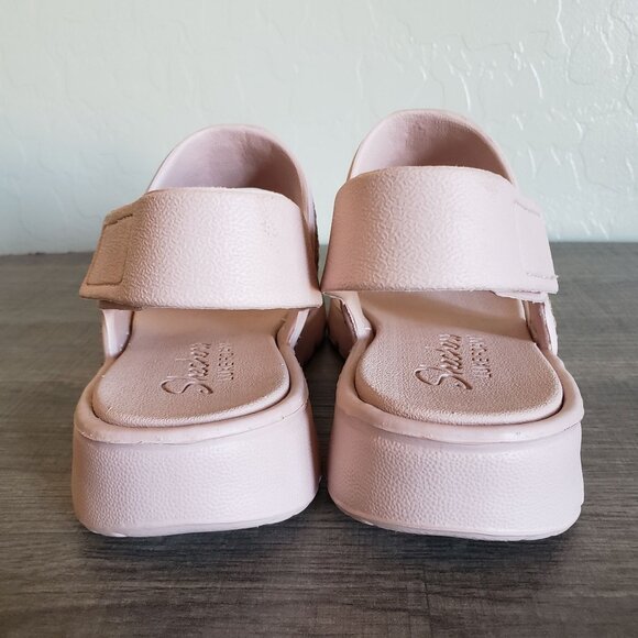 Skechers Foamies Footsteps Glam Party Rhinestone Sandals Blush Pink Sz Womens 8 - Picture 4 of 11